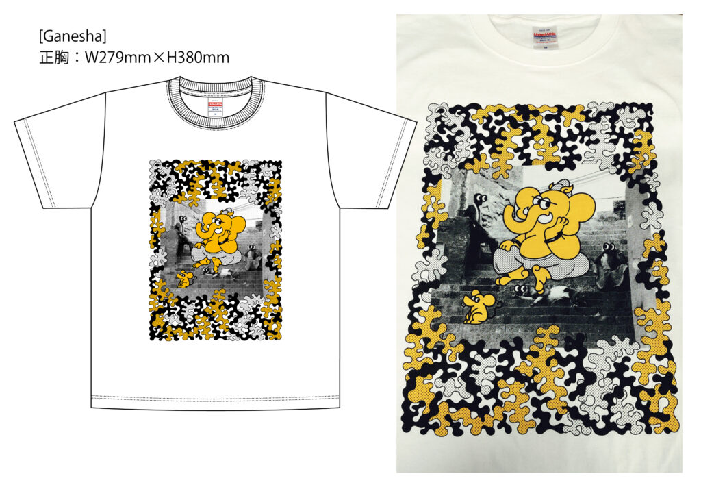 染み込み網点プリントで製作したオリジナルTシャツデザイン