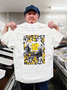 染み込み網点プリントで製作したオリジナルTシャツ